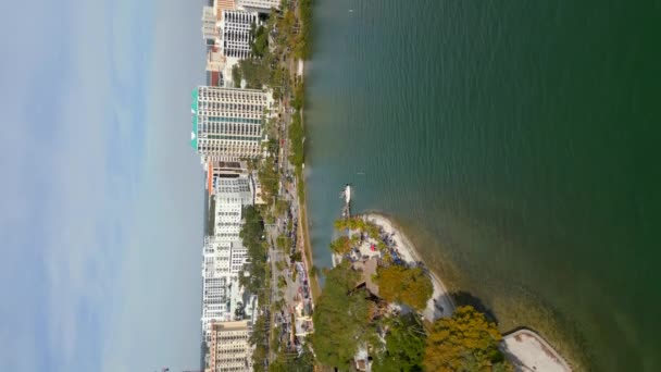 Vertical Drone Footage Sarasota Florida Usa — Vídeo de Stock