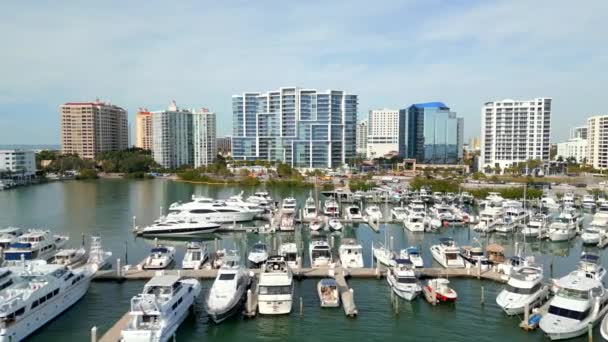 Aerial Video Vue Sarasota Bay — 图库视频影像