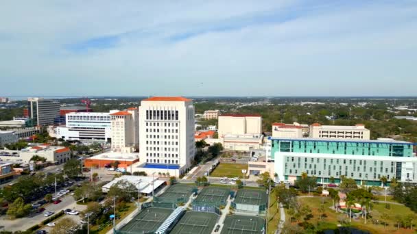 Aerial Video Sarasota Police Department Building — Video