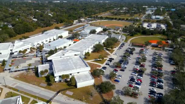 Aerial Video Sarasota High School Theater — Vídeo de Stock