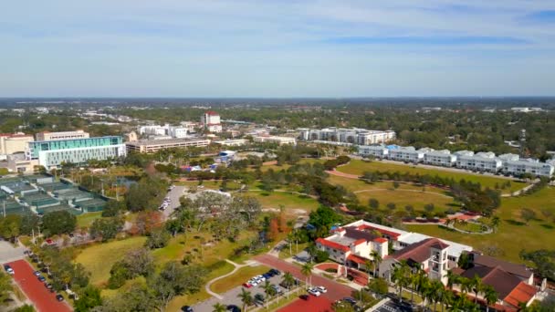 Aerial Drone Video Payne Park Sarasota Florida — Stock videók