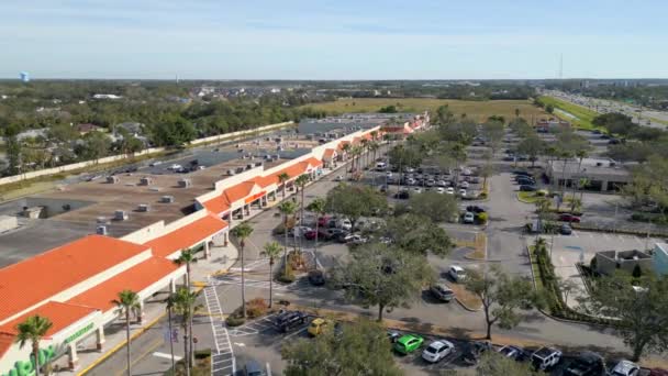 Drone Footage Sarasota Commons Shopping Mall — 图库视频影像