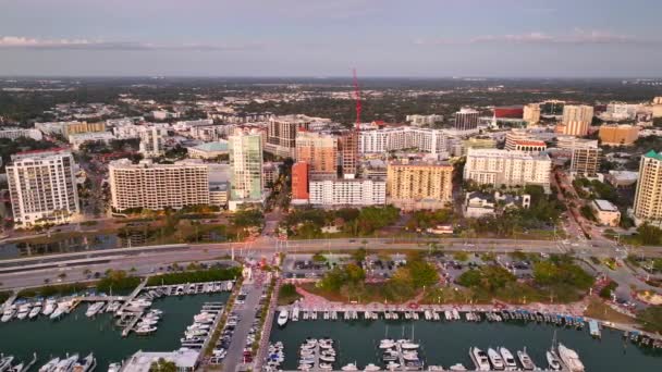 Aerial Sweeping Shot Sarasota Florida Usa Circa 2023 — Vídeo de Stock