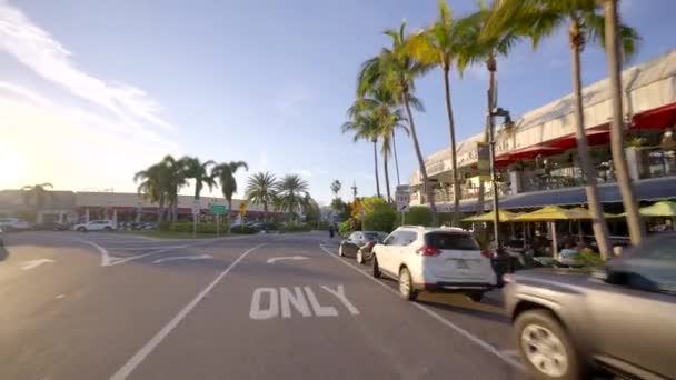 Sunset Armands Key Tourist Destination Sarasota — Stockvideo
