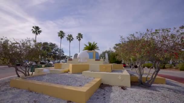 Sarasota Beach Historic Landmarks Motion Footage — Video