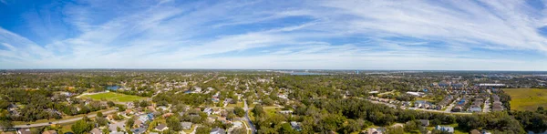 Aerial Panorama Residential Neighborhoods Sarasota Florida Usa — Stock Fotó