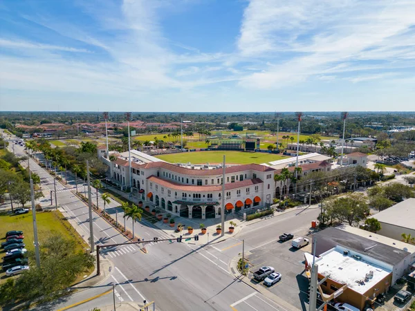 Sarasota Usa January 2023 Aerial Photo Smith Stadium — Stockfoto