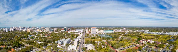 Aerial Drone Photo Downtown Sarasota Payne Park — Stok fotoğraf