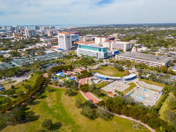 Aerial Photo Payne Park Government Buildings Sarasota — Stockfoto