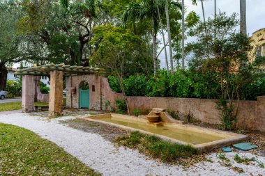 Historic architecture in Coral Gables Miami FL Ponce De Leon Plaza