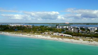 Hava Panorama Kaplumbağa Plajı Sarasota Siesta Anahtarı