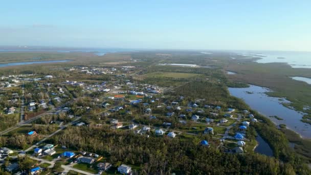 Filmagem Aérea Pine Island Florida Eua Por Volta Janeiro 2023 — Vídeo de Stock