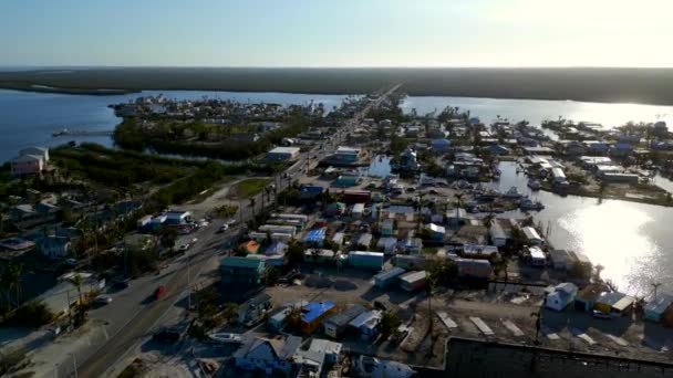 Imagens Drones Matlacha Florida Por Volta Janeiro 2023 — Vídeo de Stock