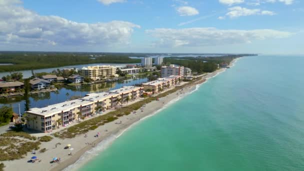 Beachfront Condos Turtle Beach Florida Siesta Key Sarasota — Stock Video