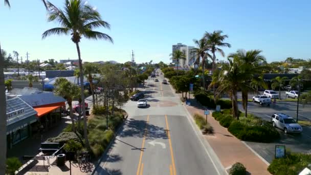 Aerial Drone Footage Sarasota Beach Siesta Key Usa — 비디오