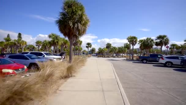 Gratis Parkeren Siesta Beach Florida — Stockvideo