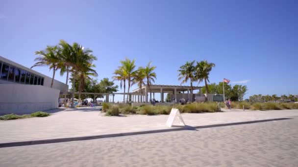 Motion Video Siesta Key Beach Public Restrooms Deck — Stok video