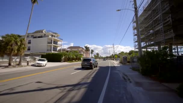 Travel Bike Lane Siesta Key Florida Footage — Stok video