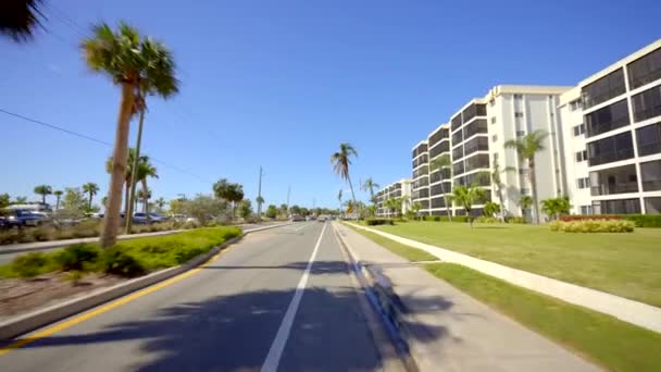 Riding Siesta Key Bike Lanes Beach — Vídeos de Stock