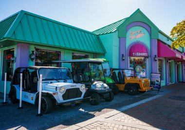 Siesta Key, FL, ABD - 30 Ocak 2023 Sahil Pazarı Siesta Key FL