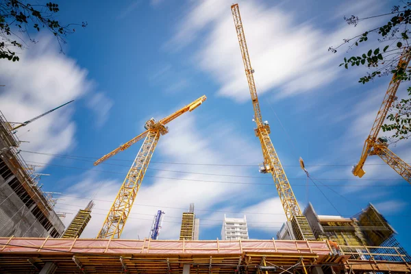 Miami Usa February 2023 Building Construction Site Miami Brickell Stages — Stockfoto