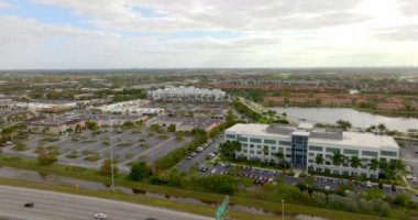 5k aerial video business park PEmbroke Pines Miramar FL