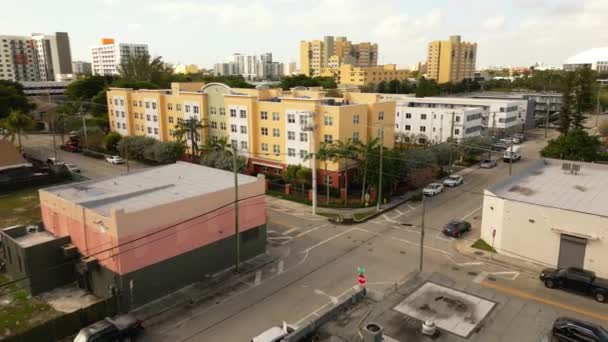 Aerial Overtown Miami Circa 2023 — ストック動画