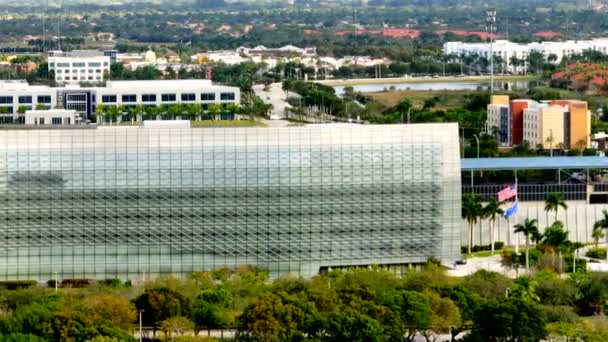 Drone Video Federal Bureau Investigation Fbi Building Miramar Florida — Stockvideo