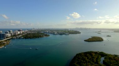 Miami Beach Biscayne Körfezi FL 4k Güzel manzaralar
