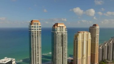Skyscrapers on the beach. Sunny Isles Miami FL