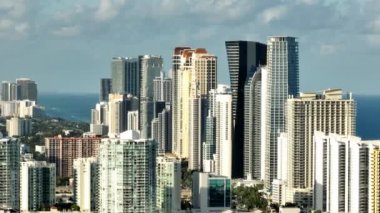 Aerial parallax video Sunny Isles Beach FL circa 2023