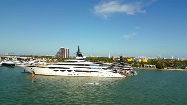 Jachty Ahpo Kismet Miami — Wideo stockowe