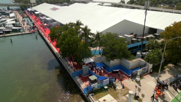 Ticket Entrance Miami International Boat Show — Stok video
