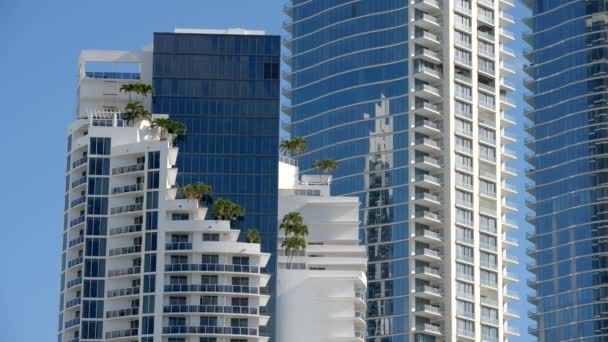 マイアミビーチの8Kビデオ高級高層タワーマンションFl — ストック動画