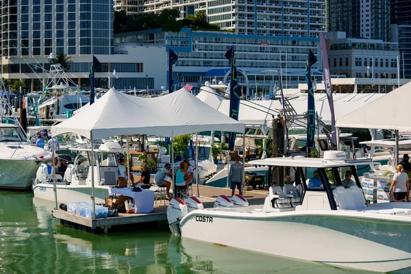 Miami Usa Februar 2023 Foto Der Miami International Boat Show — Stockfoto