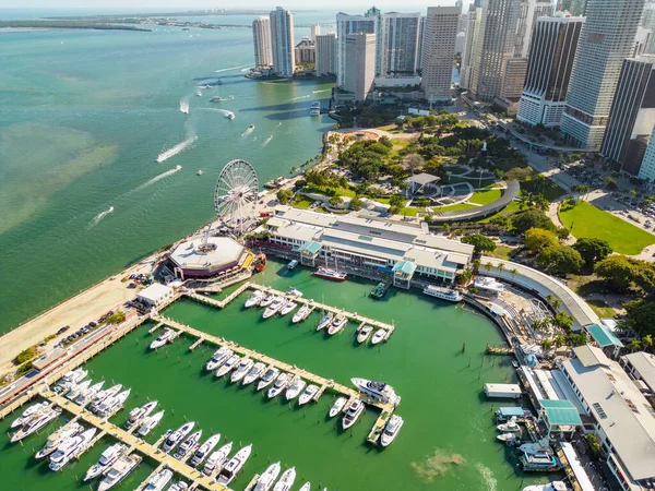 Aerial Photo Downtown Miami Circa 2023 — Stock Photo, Image