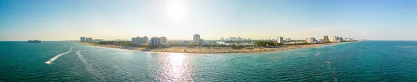 Güzel Hava Manzarası Fort Lauderdale Plajı Abd — Stok fotoğraf