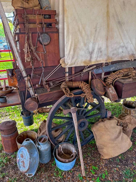Old artifacts camping gear frontier life
