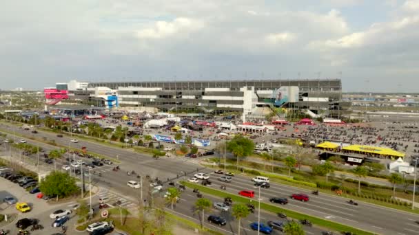 Daytona Usa Березня 2023 Повітряне Відео Низькою Висотою Daytona International — стокове відео