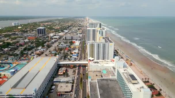 Schöne Antennen Daytona Beach Sommer Szene 2023 — Stockvideo