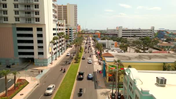 Florida Wochenendziel Daytona Beach Fahrradwoche 2023 — Stockvideo