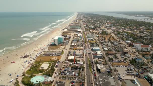 Wysoka Antena Daytona Beach Tydzień Rowerowy 2023 — Wideo stockowe
