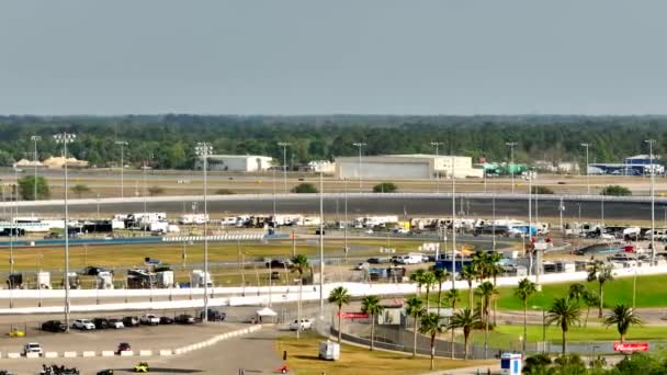 Panorama Aéreo Daytona International Speedway Florida — Vídeo de stock