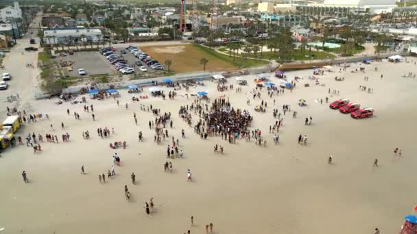 Plajda Parti Daytona Usa — Stok video