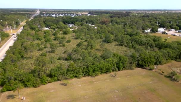 Florida Land Acres Aerial Drone Video — 图库视频影像