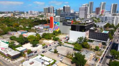 Wynwood Miami 'nin 2023 yılındaki hava görüntüleri.