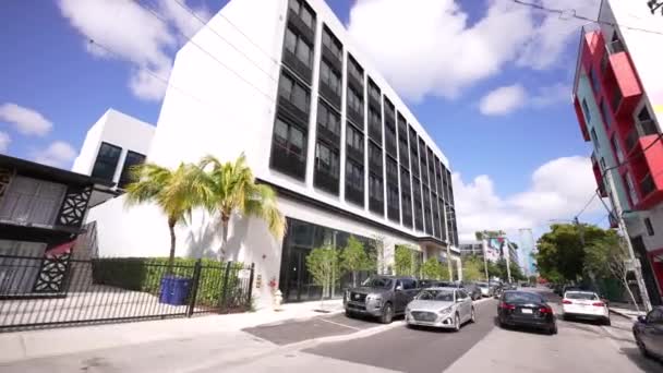 Wynd Und Wohnsiedlung Wynwood Miami — Stockvideo