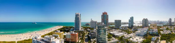 Panorama Aéreo South Beach Miami Por Volta 2023 — Fotografia de Stock