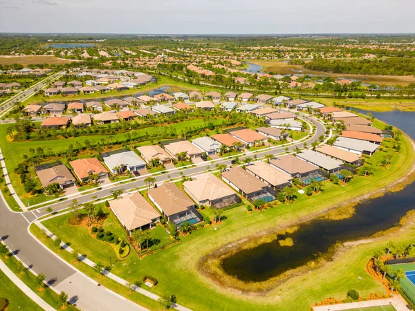 Luftaufnahmen Nachbarschaften Vero Beach Florida Usa — Stockfoto