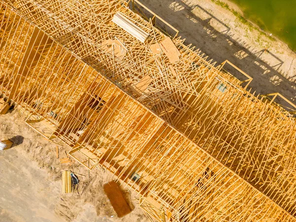 Luftbild Holzrahmenkonstruktion Vero Beach — Stockfoto